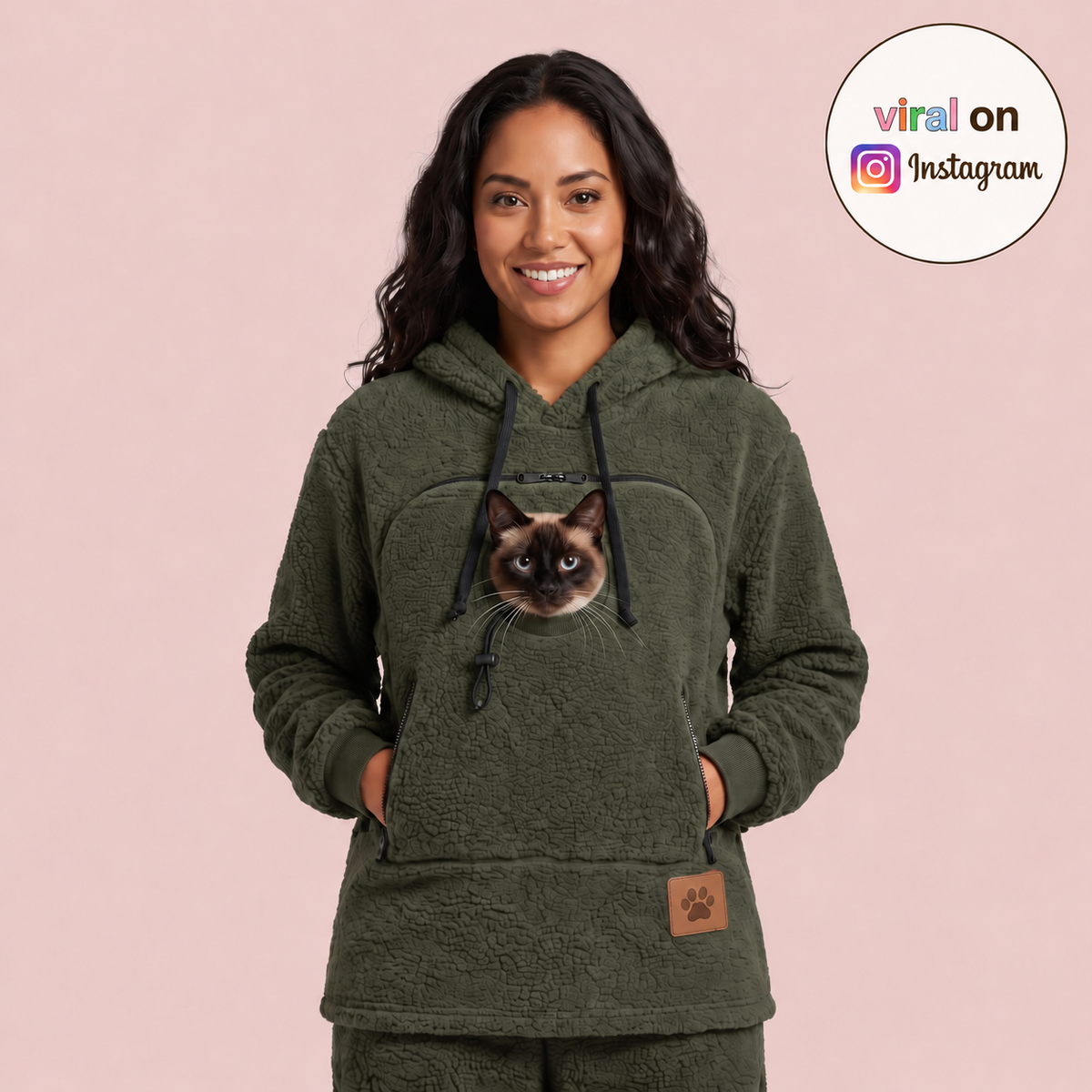 Cozy Pet Carrier Hoodie