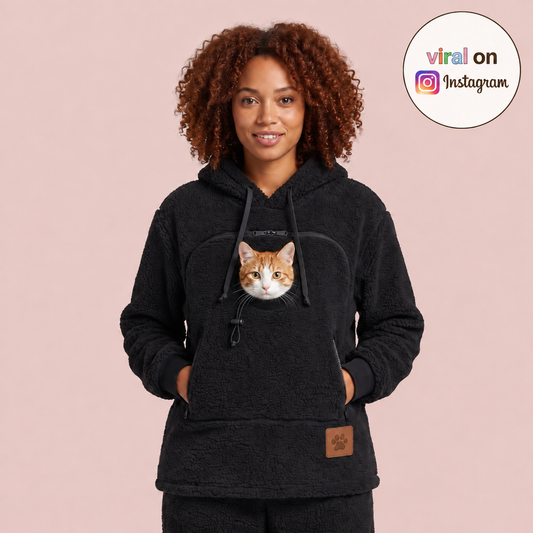 Cozy Pet Carrier Hoodie