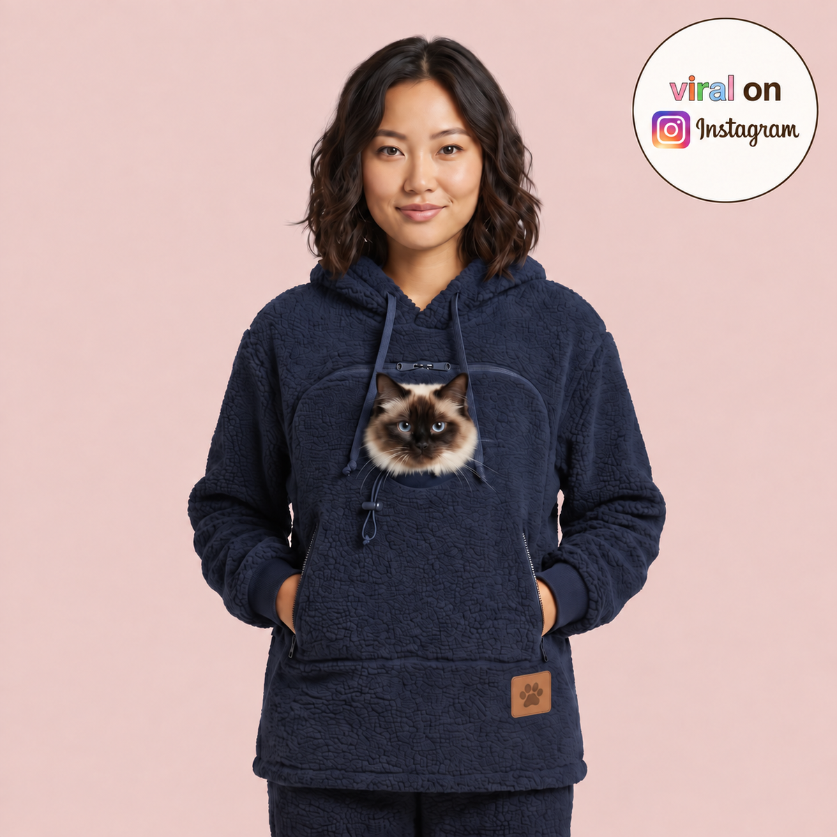 Cozy Pet Carrier Hoodie